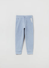Ovs Boys Fleece Joggers With Drawstring And Print